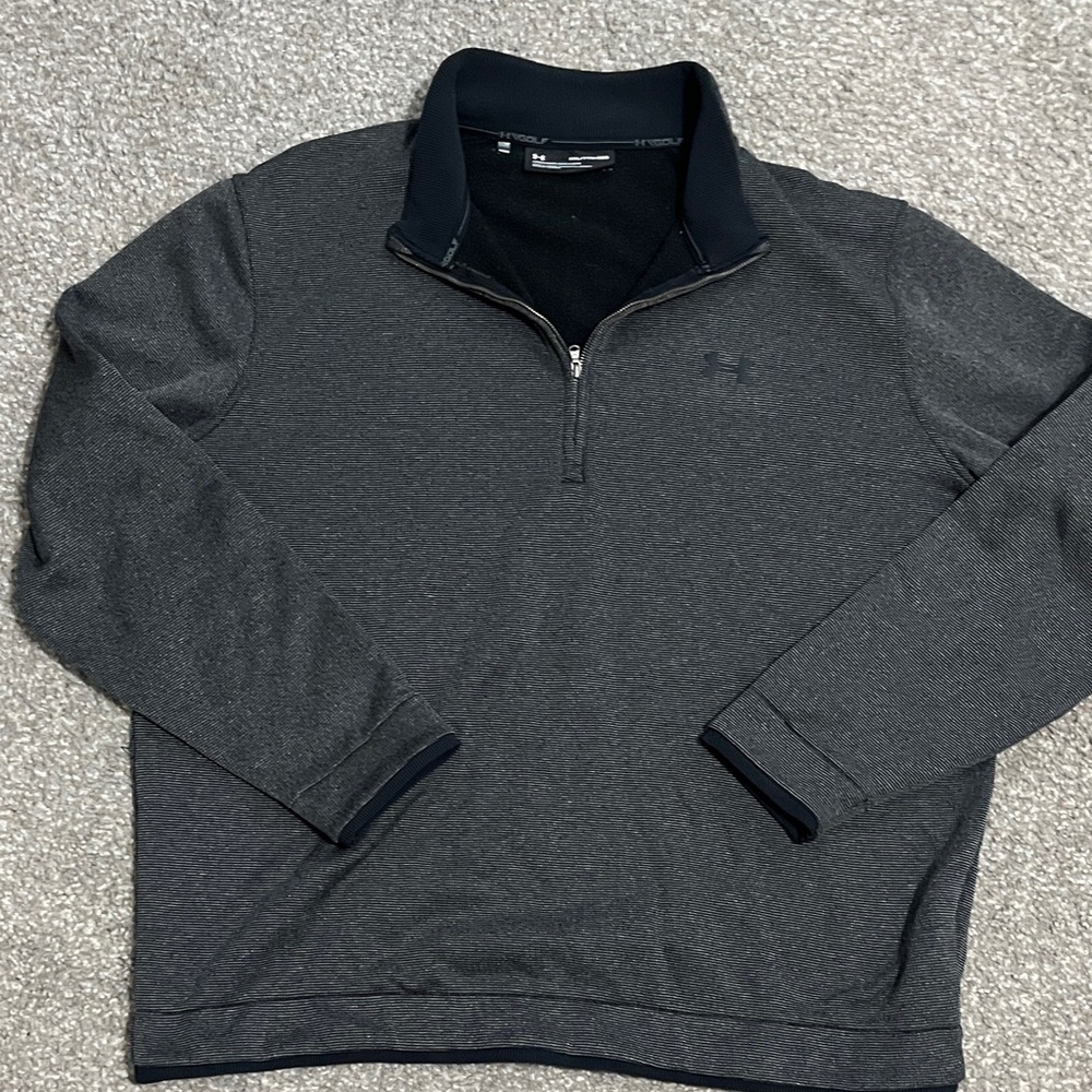 Under Armour Charcoal and Black Pullover